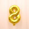 Balão digital de 16 polegadas em filme de alumínio Dourado e Prata dos EUA, Rosa Dourado, Azul em Pó Conjunto de Decoração para Fotos de Aniversário