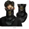 Máscara facial de triángulo colgante para oreja con patrón Mang de camuflaje de Spider-Man, bufanda de verano para protección solar de calavera de motocicleta al aire libre