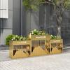 Jardinera de piso para exteriores, caja de plantación para jardinería, decoración de puerta del departamento de ventas de cafetería y té con leche, jardinera para valla.