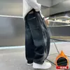 Ropa Infantil Pantalones de Invierno para Niños con Forro Polar 2026 Nuevo Estilo para Niños Mayores Otoño e Invierno Jeans Gruesos para Niños