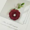Nuevo Broche de Perlas Camelia Estilo Chanel de Alta Gama Accesorios de Joyería DIY Pasador Adorno para el Cabello Accesorios de Florales Venta al por Mayor