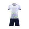 Uniformes de futebol de manga curta transfronteiriços de atacado rápido, uniformes de treinamento para adultos masculinos e femininos, uniformes de equipe, camisas de competição com número de impressão infantil