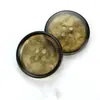 Botones de Resina, Botones Grandes para Abrigo, Botones de Cuatro Agujeros para Gabardina, Botones para Traje, Botones Redondos con Patrón, Accesorios de Ropa de Alta Gama al por Mayor