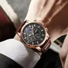 Lige/Lige 2021 Nuevo Reloj de Cuarzo Cronógrafo Multifunción de Cuarzo Reloj Impermeable