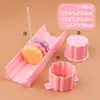 Moldes creativos para paletas de la serie geométrica, con diseños hexagonales y en forma de corazón, para manualidades de fondant caseras y repostería creativa