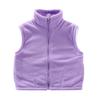 Colete Infantil Primavera e Outono Novo Masculino e Feminino Outwear Inverno Engrossado Colete de Velo Jardim de Infância Impressão de Roupas logotipo