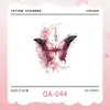 Lindo Cubrebrazo de Mariposa Luna Rosa Pegatina de Tatuaje Nicho de Gama Alta Mariposa Tatuaje Impermeable de Larga Duración Pegatina para Mujeres