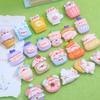 Postre Cerdito Pegamento Crema Resina Pequeños Accesorios Horquilla Accesorios DIY Accesorios Colgante Agujero Zapatos Zapatos Pequeña Flor