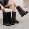 Botas de Plataforma para Mujer 2026 Otoño e Invierno Estilo Nuevo Botines Cortos para Mujer, Botas Adelgazantes que Aumentan la Altura, Botas de Media Caña con Diseño de Moda Estilo Melard