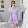 Traje de Baño de Moda 2025 Nuevo para Mujer Enterizo Conservador Fuente Termal Cubre Piel Cubre Vientre Adelgazante Ligeramente Gorda Vacaciones de Secado Rápido