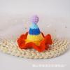 Chapéu de Aniversário Doce de Princesa Headwear Totalmente Feito à Mão Crochê Chapéu Alto de Lã Presilha de Cabelo Grampo de Cabelo de Crochê Presilha BB Fábrica Direta