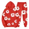 Comercio Exterior Transfronterizo Más Vendido Talla Europea Otoño e Invierno Nuevo Conjunto de Sudadera con Capucha y Pantalones con Estampado de Espuma Venta al por Mayor de Fábrica