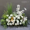 Arreglos Florales de Boda Estilo Bosque, Macetas Colgantes, Flores de Seda, Decoraciones de Pasillo, Decoraciones para la Ceremonia de Entrega del Coche de Boda, Escaparates, Plantas Verdes