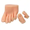 Ferramentas de Manicure Molde de Pé Macio de Silicone Modelo de Dedo de Silicone para Prática de Unhas Módulo de Exibição para Prática de Pedicure