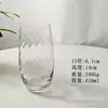 Libby Taza de Agua Espejo de Alto Aspecto Taza de Jugo Rayada para el Hogar Taza para Bebidas Frías Taza para Leche Cerveza Artesanal Taza de Whisky