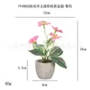 Planta en Maceta Mini de Pulpa Transfronteriza Hecha a Medida Adornos de Escritorio Rosa Gipsofila Flor Artificial en Maceta Planta Verde Pequeño Bonsái