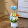 Venta al por mayor del fabricante, Plantas de Girasol Tejidas a Crochet Hechas a Mano en Maceta, Flores Artificiales Terminadas, Decoraciones para el Hogar y la Oficina, Regalos Creativos
