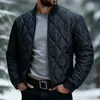 2026 Invierno Transfronterizo Amazon 3D Hombres Cálido Moda Tendencia Simple Versátil Holgado Color Sólido Chaqueta de Algodón Talla Europea