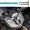 Adecuado para la modificación de CRV 2017, tiras decorativas en ambos lados de la palanca de cambios, parche de superficie brillante para el interior del coche, ABS con veta de madera