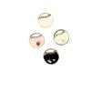 Botões Pequenos de Metal Estilo Chanel com Haste Alta, Botões Multicor para Costura Manual DIY, Botões Decorativos para Casacos e Jaquetas Femininas Atacado