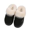 Botas de Neve do Fabricante com Solas Grossas que Aumentam a Altura, Sapatos com Forro de Lã e Acolchoamento Espesso para Mulheres, Pantufas de Algodão de Inverno para Homens e Mulheres, Pantufas Peludas para Exterior