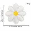 Parches de bordado floral estilo pastoral, decoraciones de oso de primavera y flores, accesorios para ropa bordados por computadora, parches termoadhesivos