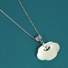 Collar de Plata de Ley S925 con Candado Ruyi para Mujer, Nuevo Estilo Chino, Colgante de Nube de Jade Hetian Natural de Alta Gama, Cadena para Clavícula al por Mayor