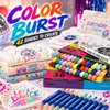 Bolígrafo de tela de doble punta más vendido transfronterizo, juego de pintura textil para bricolaje, bolígrafo de creación de grafitis textiles lavable resistente al agua UV