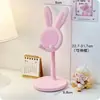 Soporte de Escritorio para Teléfono de Conejito Lindo de Dibujos Animados, Soporte Telescópico Elevable Ajustable Universal para Estudiantes y Personas Perezosas
