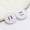Botones Redondos Negros para Gabardina en Stock, Botones para Abrigo, Botones de Cuatro Agujeros Cosidos a Mano para Chaqueta de Traje, Botones de Resina para Ropa de Trabajo