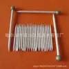 Palo de madera de naranja de doble punta de 65 mm para arte de uñas, palo de madera de abedul para uñas postizas, material de palillo de madera para uñas, herramienta plana y puntiaguda para arte de uñas para aplicar pedrería
