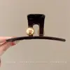 Pinza para el Pelo de Flor para Cabello Grueso en la Parte Trasera de la Cabeza, Pinza para el Pelo de Lazo Linda y Sencilla, Tamaño Grande para Mujeres, Popular Pinza de Tiburón de Acrílico