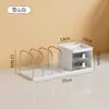 Suporte de Livros Armazenamento de Material de Escritório para Mesa Estante de Livros para Estudantes Rack de Armazenamento Simples Suporte de Livros de Aço Plástico Caixa de Armazenamento