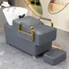 Cama de Lavar Cabelo para Salão, Cama de Lavagem Simples Semi-Reclinável para Salões de Beleza, Venda Direta do Fabricante, Cama de Salão de Beleza Moderna