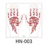 Pegatinas de Tatuaje Temporal Transfronterizas Marrón Henna Encaje Impermeables Mano Dedo Florales Indias Pegatinas de Tatuaje