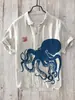 Camisa de Manga Corta para Hombre Estilo Chino Veraniego Estampado Digital Transfronterizo Verano 2024