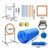Accesorios para Competición de Entrenamiento de Agility Canino Postes de Salto Vallas Aros Suministros para Mascotas Agility Canino Equipo de Entrenamiento para Perros