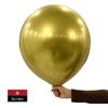 Globo de Látex Metálico Shuaian de 18 Pulgadas Globo Redondo Grande Metálico Dorado Metálico Plateado Boda Decoración Fiesta de Boda