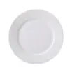 Platos Redondos Blancos Puros Estilo Occidental de Cerámica para Hotel Platos Comerciales Platos para Bistec Platos de Hueso Platos Planos Platos Hondos Venta al por Mayor para Exportación