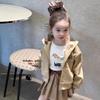 Moletom Cardigan Estilo Coreano para Meninas com Rolos Grandes e Pequenos, Nova Jaqueta com Capuz Tendência de Primavera - 52505