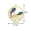Accesorios de Joyería DIY Estilo Chino en Stock: Cola de pez Koi, Nube auspiciosa, Joyería DIY hecha a mano, Accesorios para joyería DIY con goteo de aceite