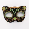 Máscara Pintada de Gato Nueva Transfronteriza Fiesta Navideña Halloween Carnaval Pascua Mascarada Máscara de Gato