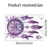 Nuevo FX-E313 morado soñado atrapasueños pluma dormitorio sala de estar embellecimiento del hogar pegatina de pared al por mayor autoadhesiva