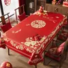 Mantel de Mesa para Año Nuevo con Recortes de Papel de Flores Nacionales, a Prueba de Aceite e Impermeable, Nuevo Modelo 2026, Año del Caballo, Arreglo Decorativo Festivo Rojo Estilo Chino
