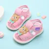 Sandalias de Tela para Bebés Niños en Verano, Edades 0-1-2-3, Zapatos Chirriantes Antideslizantes de Suela Suave para Niñas, Zapatos para Niños Pequeños, Zapatos para Bebés