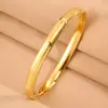 Pulseira Aberta Quadrada Lisa Personalizada para Casal, Inoxidável, Minimalista, Versátil, Joia de Aço Inoxidável para Mulheres