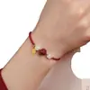 Exame de Vestibular para Pós-Graduação Exame de Admissão Cinnabar Haoyun Pérola Lótus Ping An Cordão Vermelho Pulseira Trançada Feminina Ano Buman da Mulher Cerimônia de Formatura da Namorada