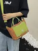 Bolso de hombro cruzado versátil y simple a cuadros para mujer, nuevo 2026, gran capacidad, para el trabajo, un bolso elegante y versátil