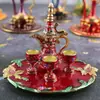 Artesanías de Lata de Colores de Característica Étnica de Xinjiang Adornos Pequeños Utensilios para Vino Regalos de Botella de Vino de Metal Regalos Conmemorativos