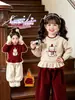 Suéter de Lã Cartoon Peça Única para Meninas Outono e Inverno 2026 Novo Estilo Roupa de Inverno Grossa e Quente para Bebê Tricô Casual